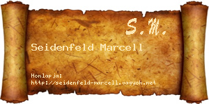 Seidenfeld Marcell névjegykártya